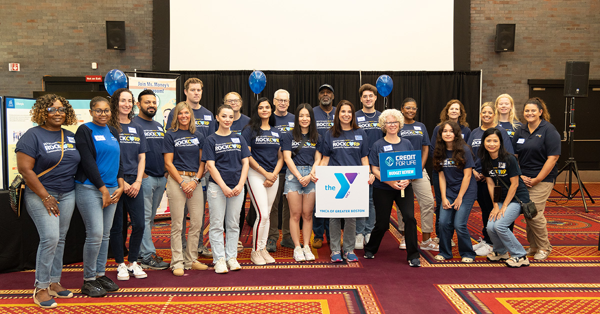 Rockland Trust colleagues together on Saturday, August 17, 2024 before the Y’s Credit for Life Fair.