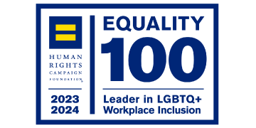 Equality 100 Leader in LGBTQ+ Workplace Inclusion 2023-2024