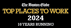 Boston Globe top place to work award